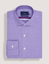 Purple Houndstooth Check Shirt