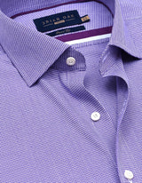 Purple Houndstooth Check Shirt