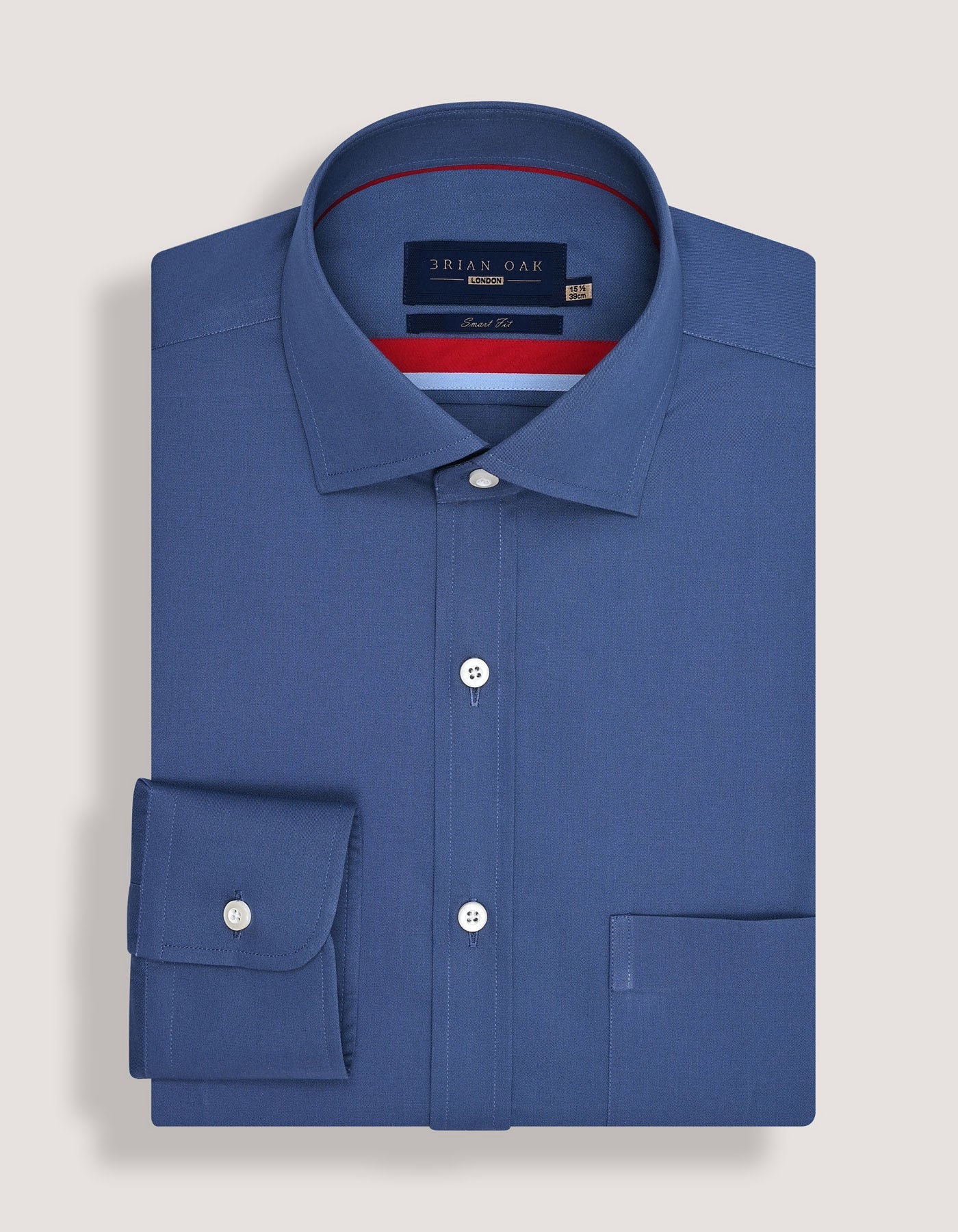 Medium Blue Easy Iron Dress Shirt