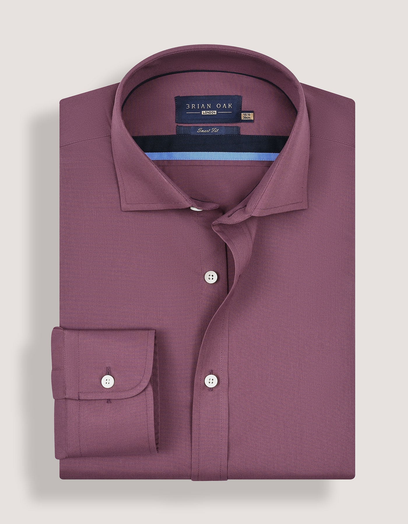 Easy Iron Plum Dress Shirt