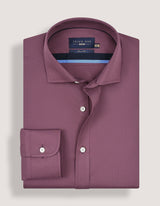 Easy Iron Plum Dress Shirt