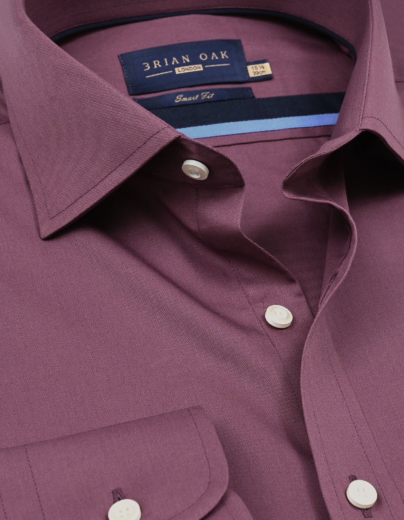 Easy Iron Plum Dress Shirt