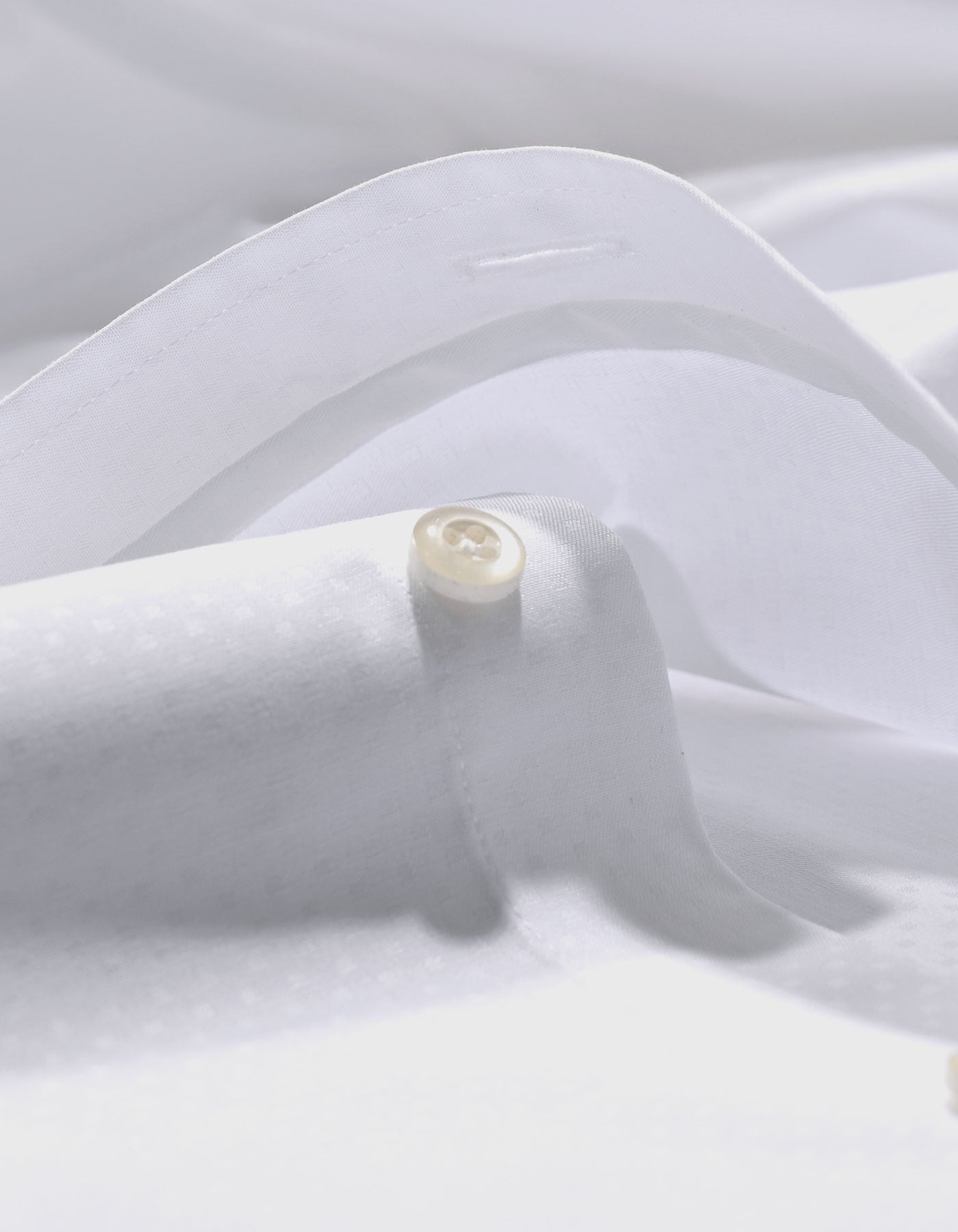 White Self Textured Smart Shirt