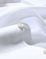 Geometric Self Textured White Shirt