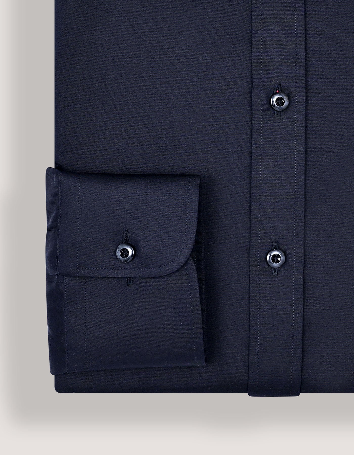 Black Satin Designer Dress Shirt