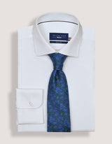 Easy Care White Satin Shirt