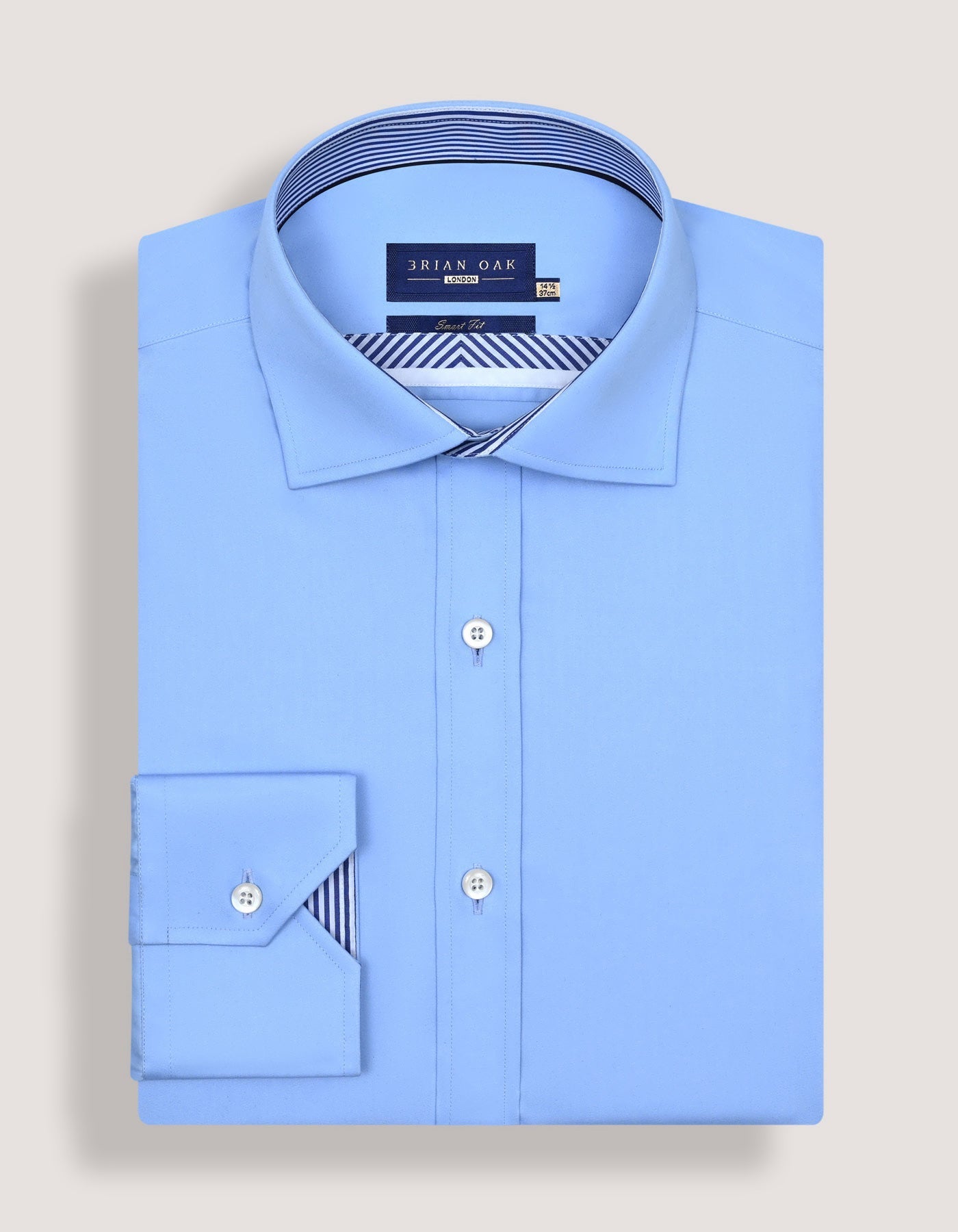 Sky Blue Designer Satin Shirt