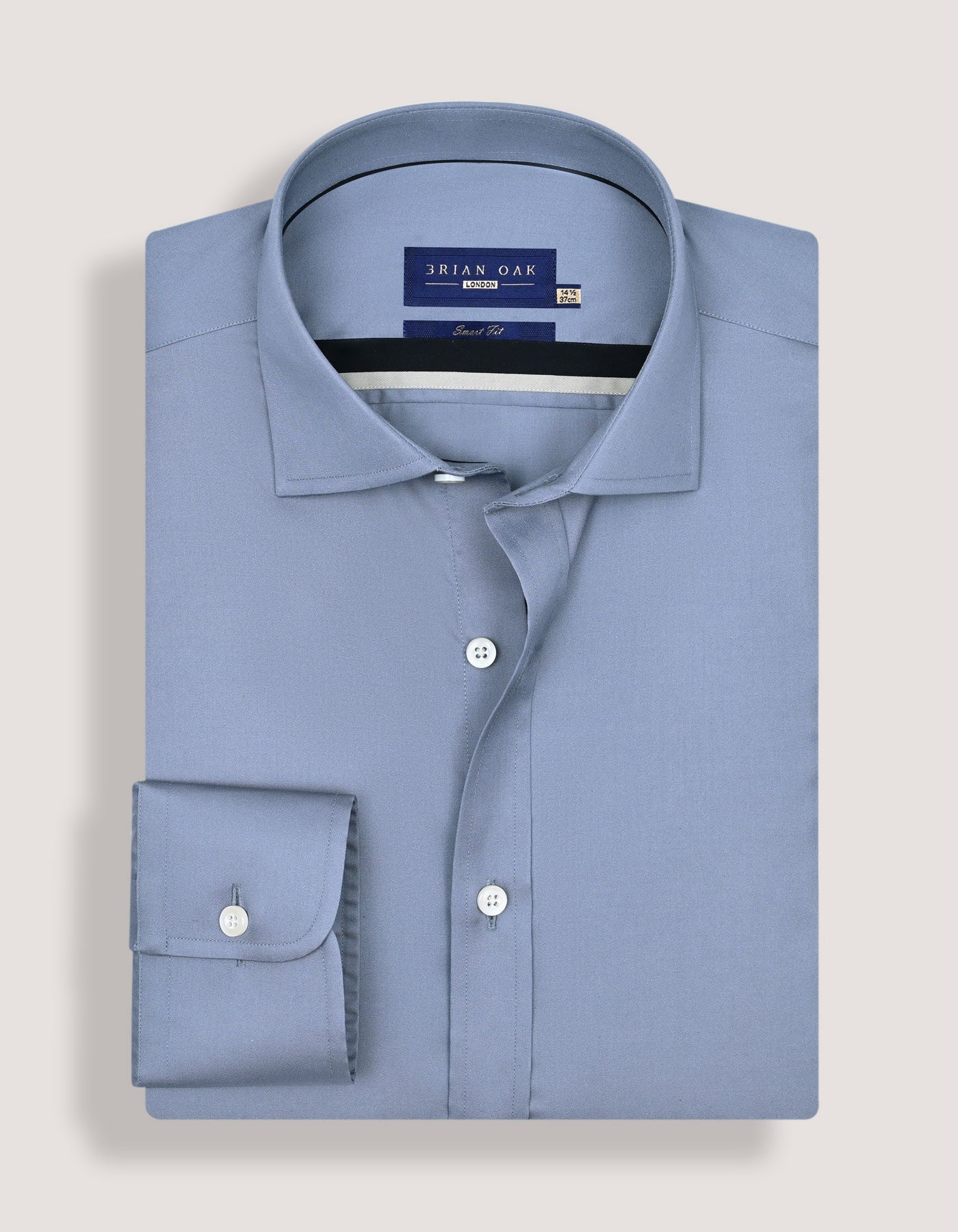 Plain Smart Fit Formal Shirt - Grey