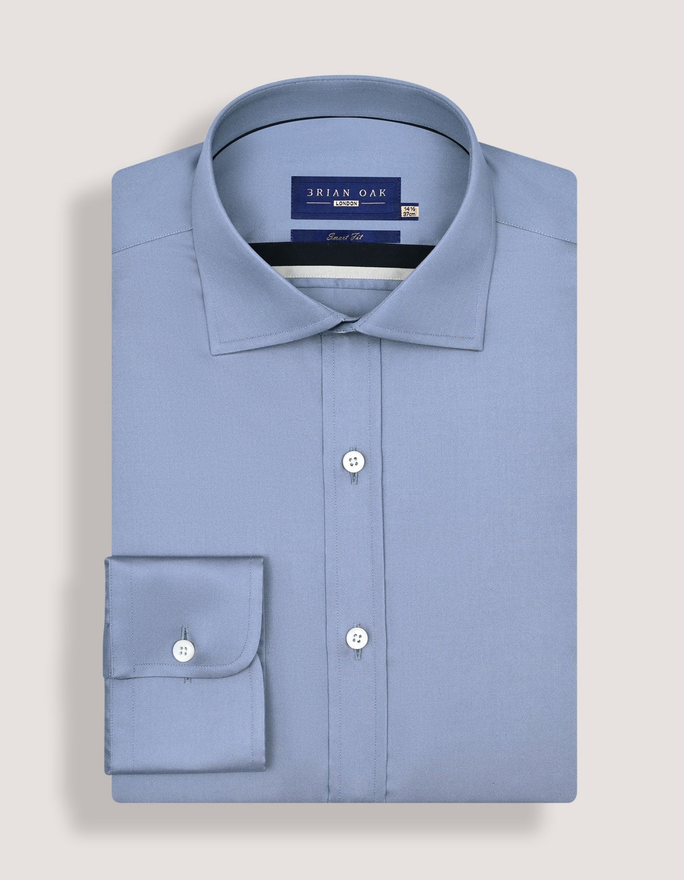 Plain Smart Fit Formal Shirt - Grey