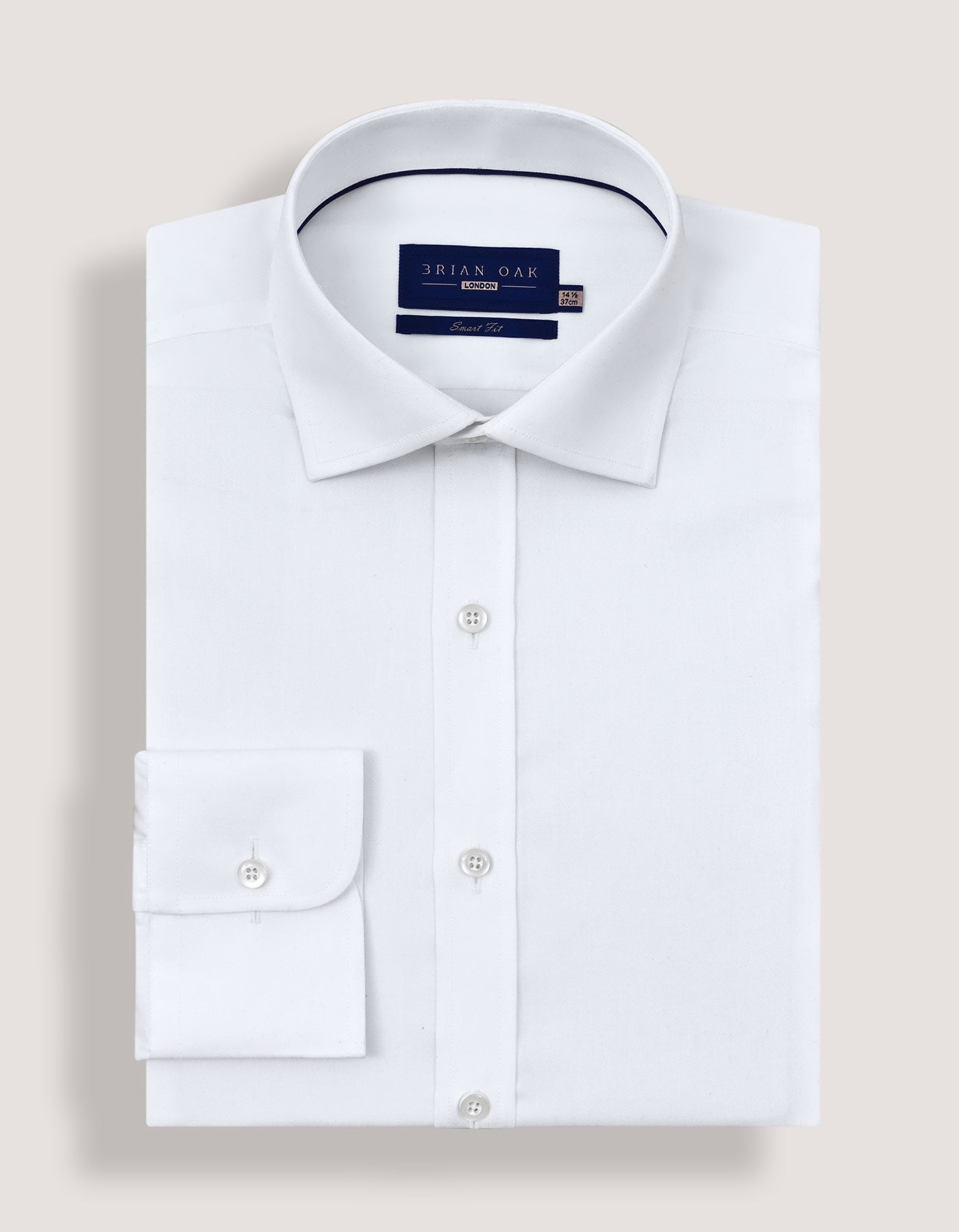 Easy Care White Twill Shirt