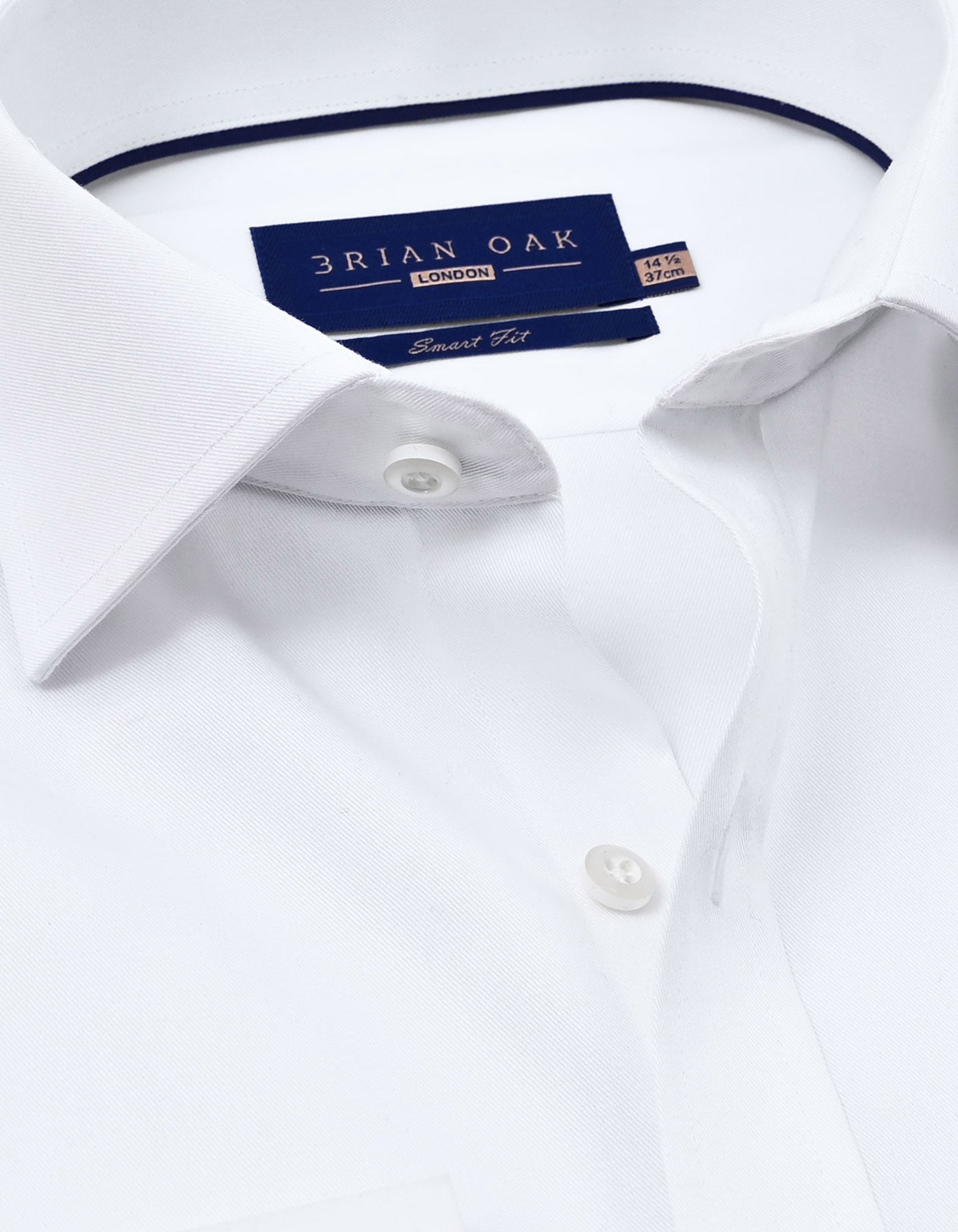 Easy Care White Twill Shirt