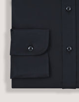 Easy Care Plain Formal Shirt - Black