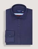 Navy Twill Smart Fit Dress Shirt