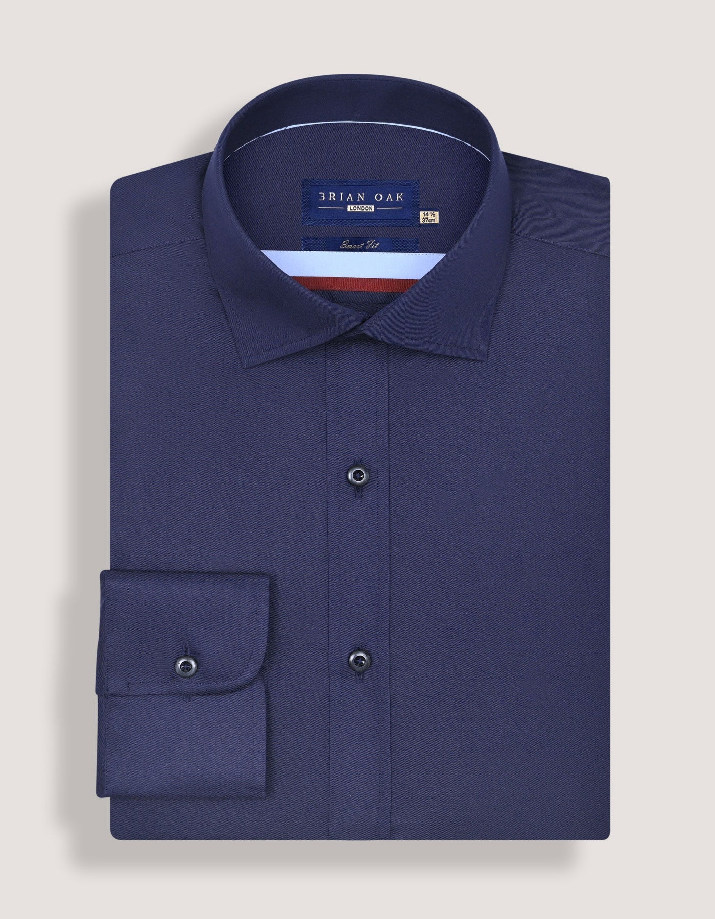 Navy Twill Smart Fit Dress Shirt