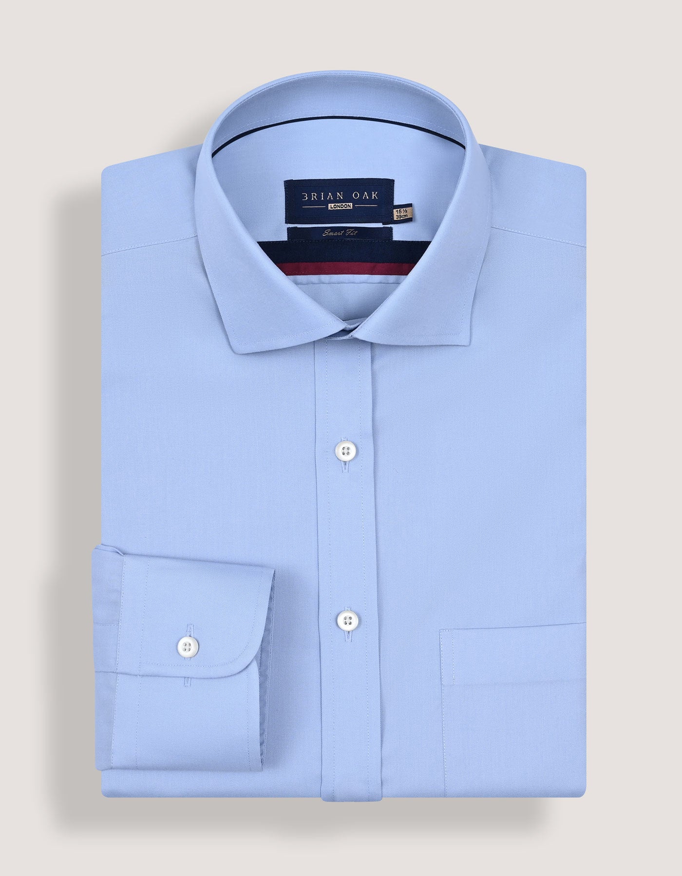 Sky Blue Pure Cotton Dress Shirt