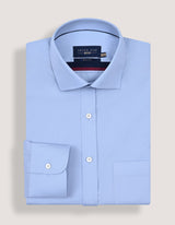 Sky Blue Pure Cotton Dress Shirt
