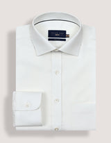 Easy Iron Off White Dress Shirt