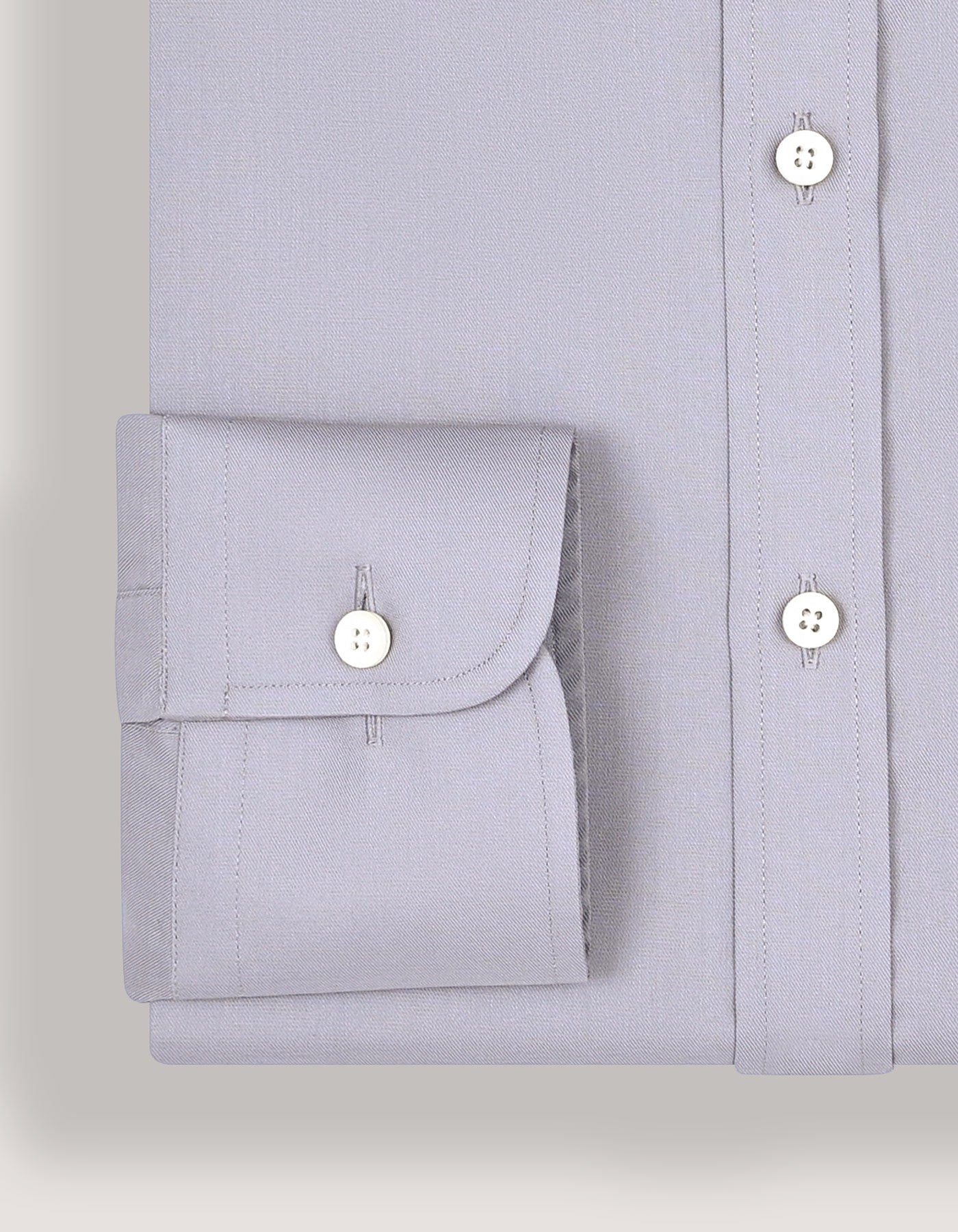 Easy Iron Grey Cotton Dress Shirt