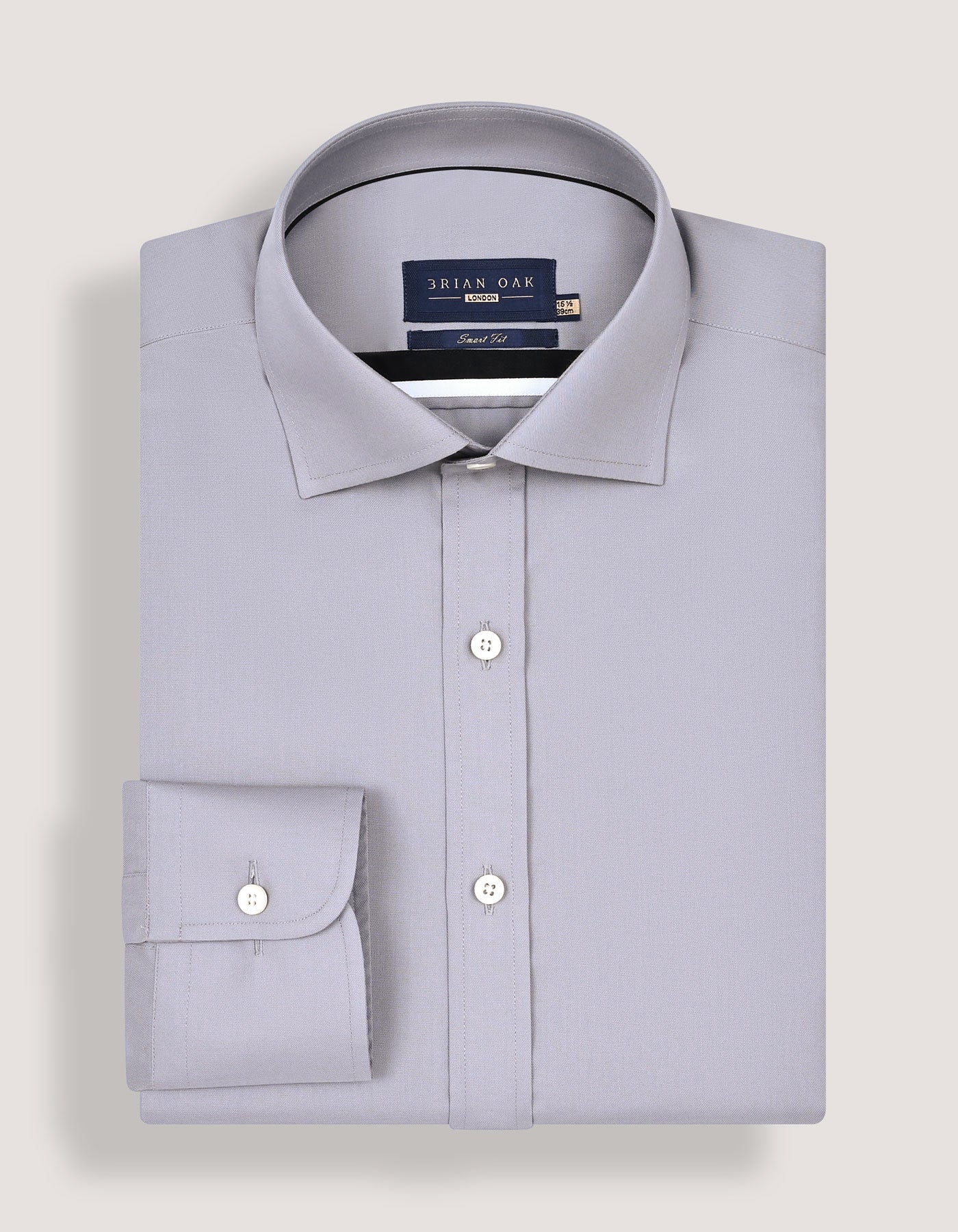 Easy Iron Grey Cotton Dress Shirt
