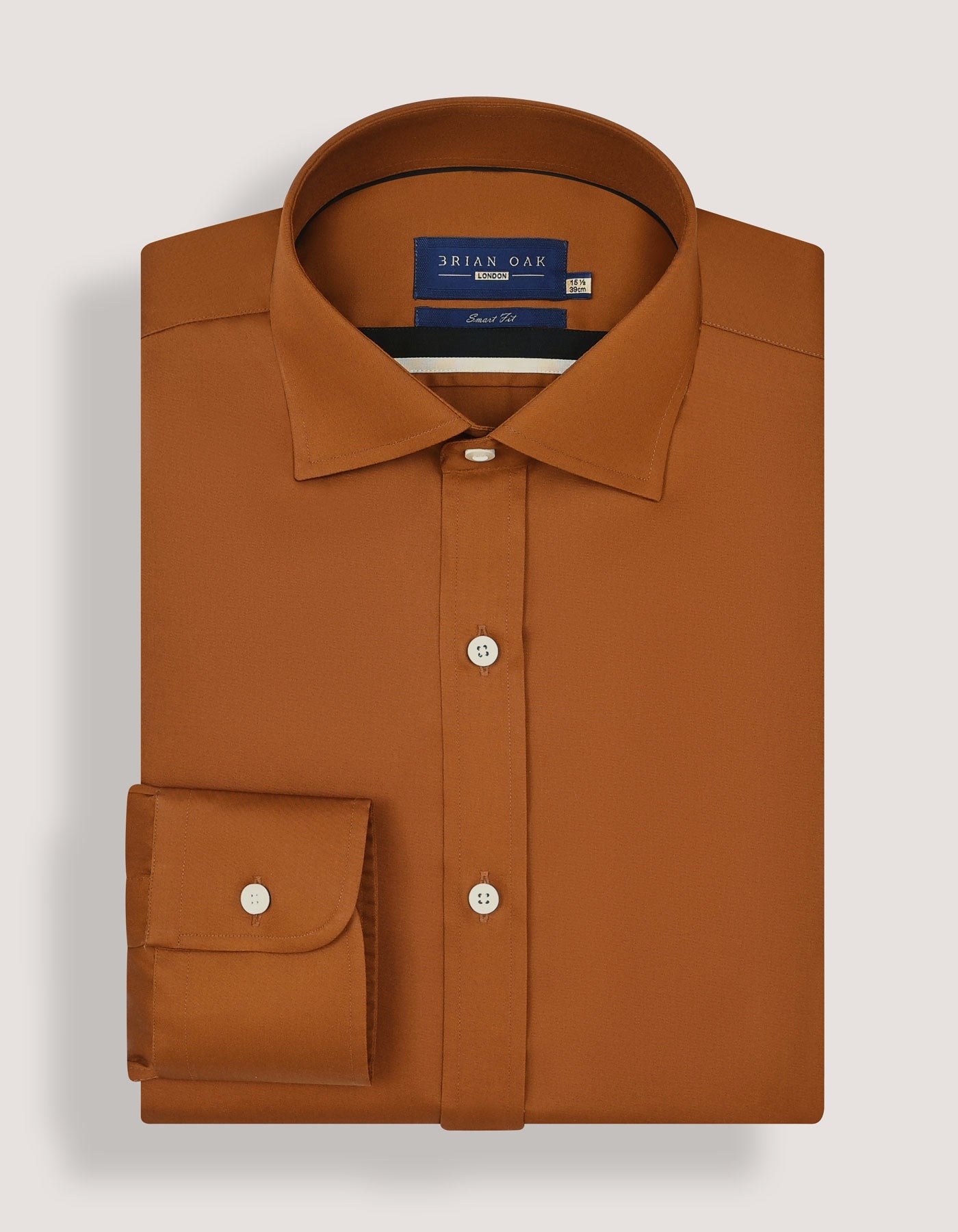 Light Brown Satin Dress Shirt