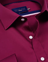Magenta Satin Dress Shirt