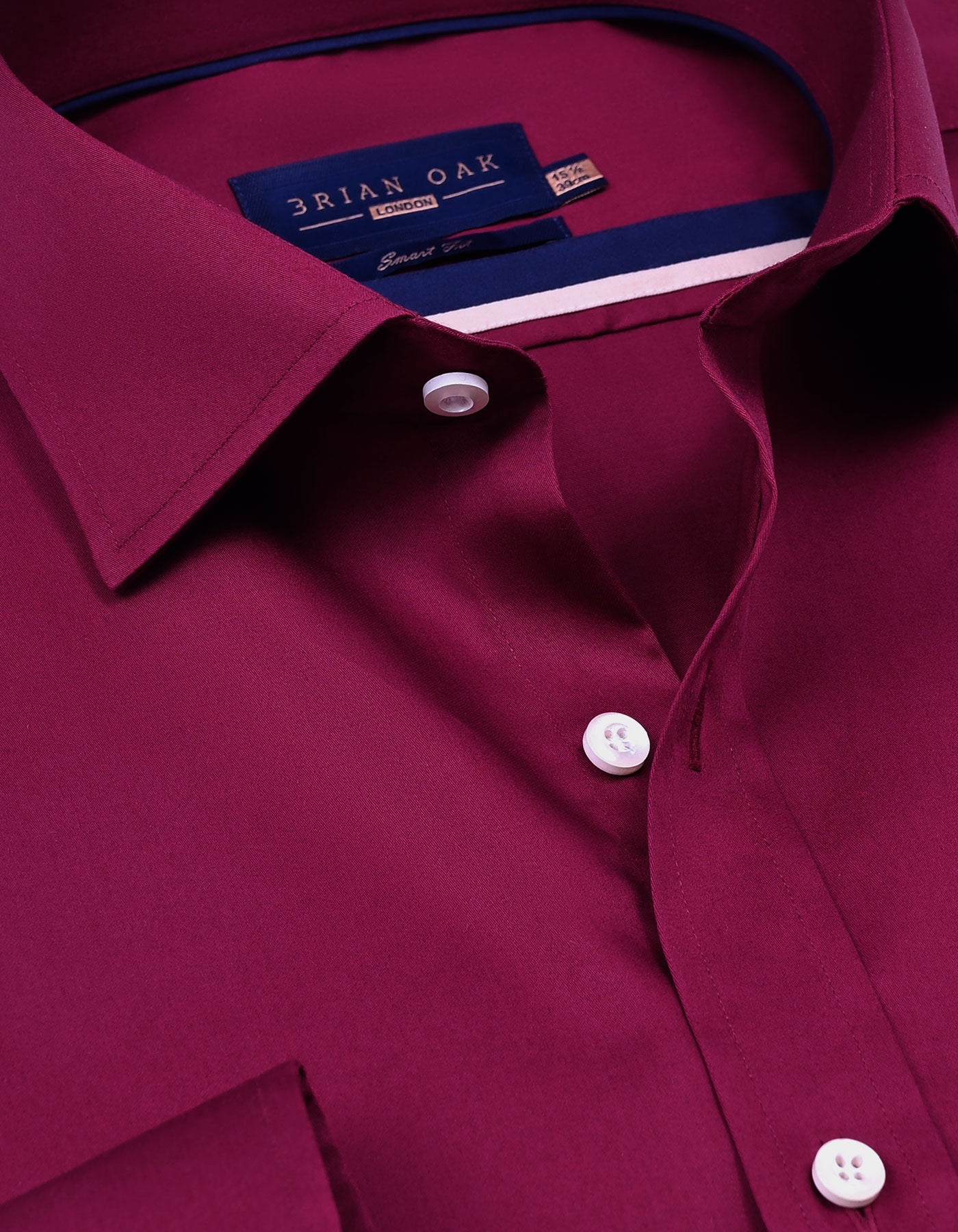 Magenta Satin Dress Shirt