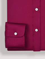 Magenta Satin Dress Shirt