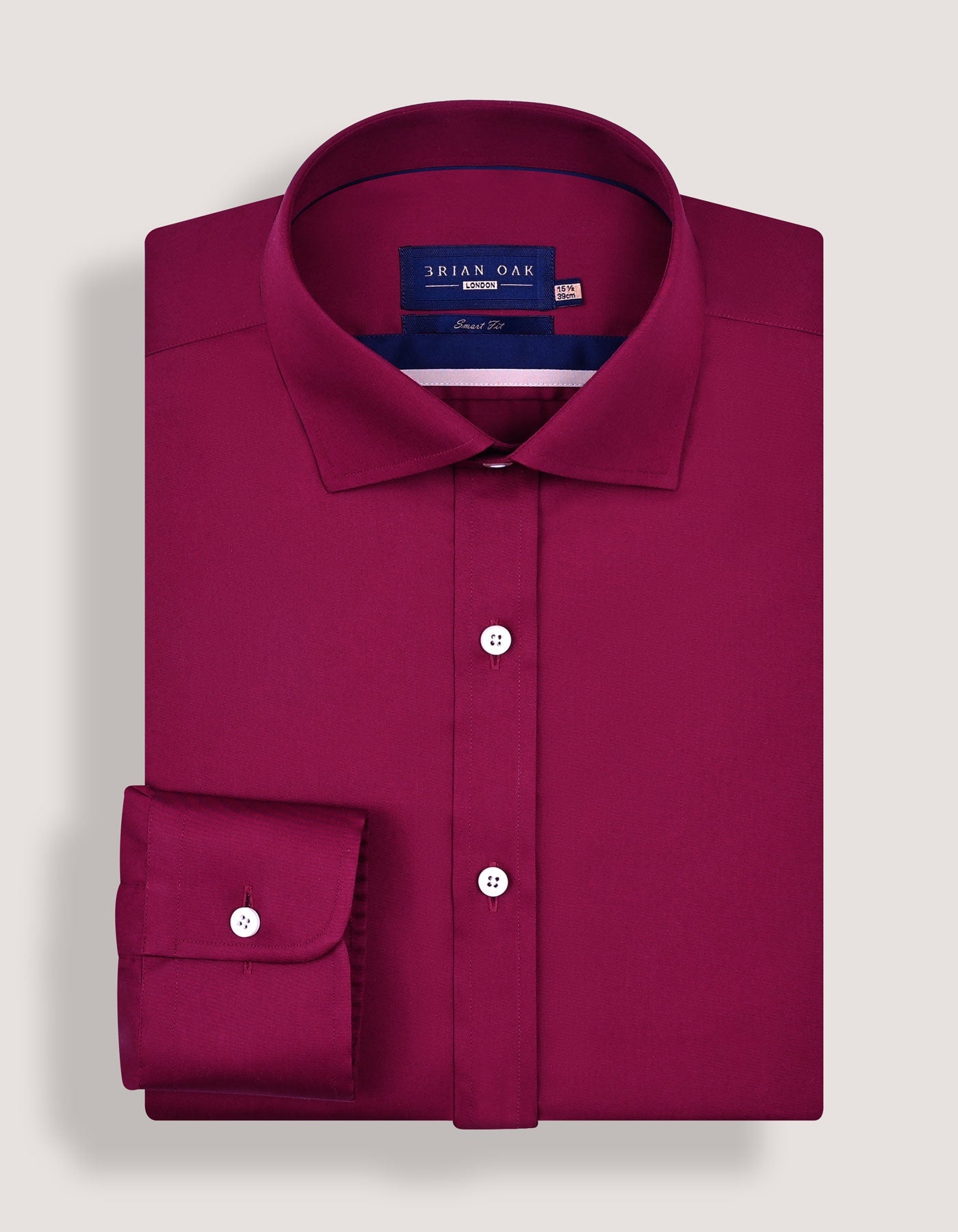 Magenta Satin Dress Shirt