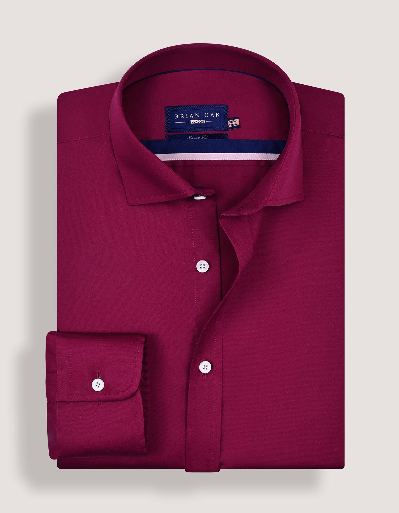 Magenta Satin Dress Shirt