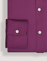Smart Fit Plum Satin Dress Shirt