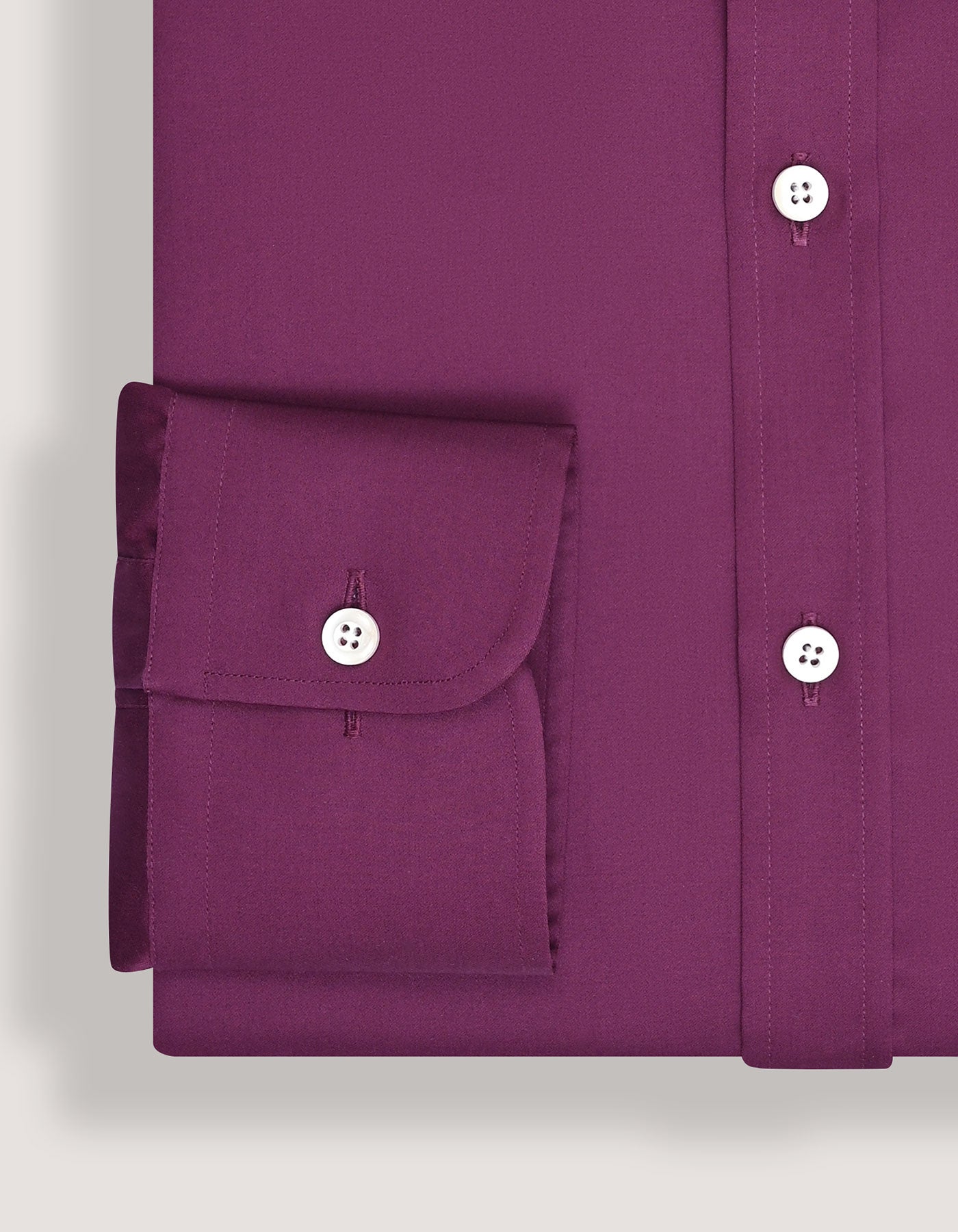 Smart Fit Plum Satin Dress Shirt