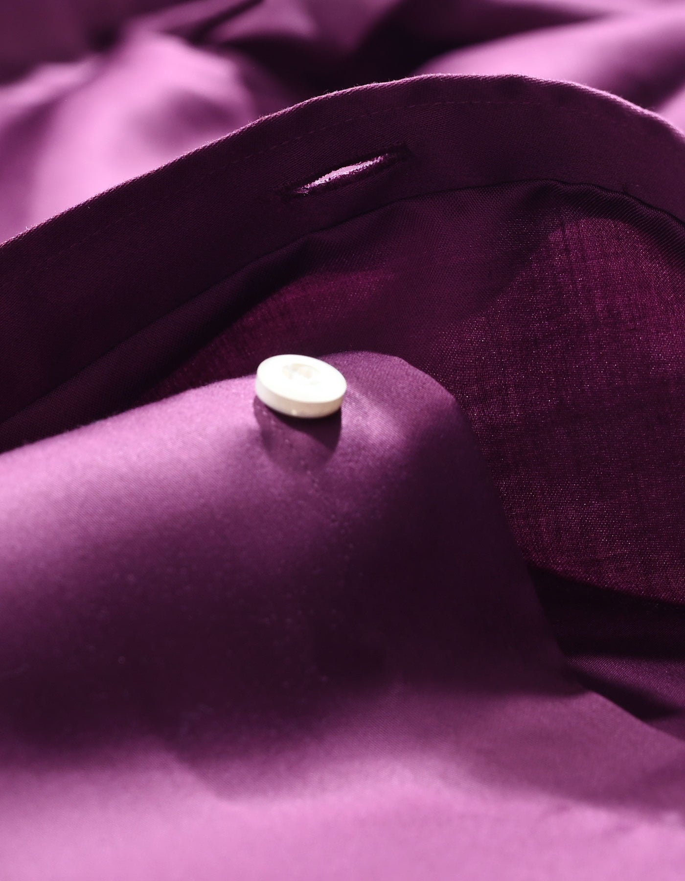 Smart Fit Plum Satin Dress Shirt