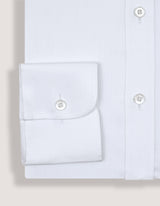 Easy Care Textured White Dress Shirt