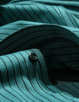 Sea Green Striped Dobby Dress Shirt