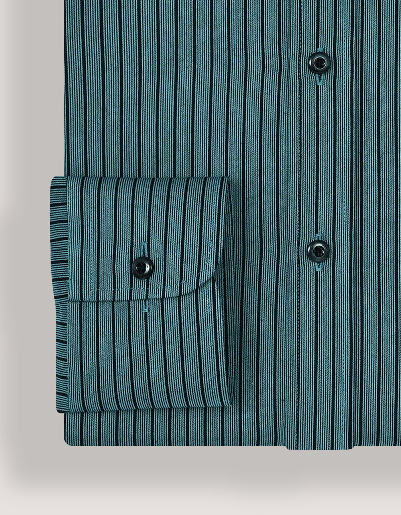 Sea Green Striped Dobby Dress Shirt