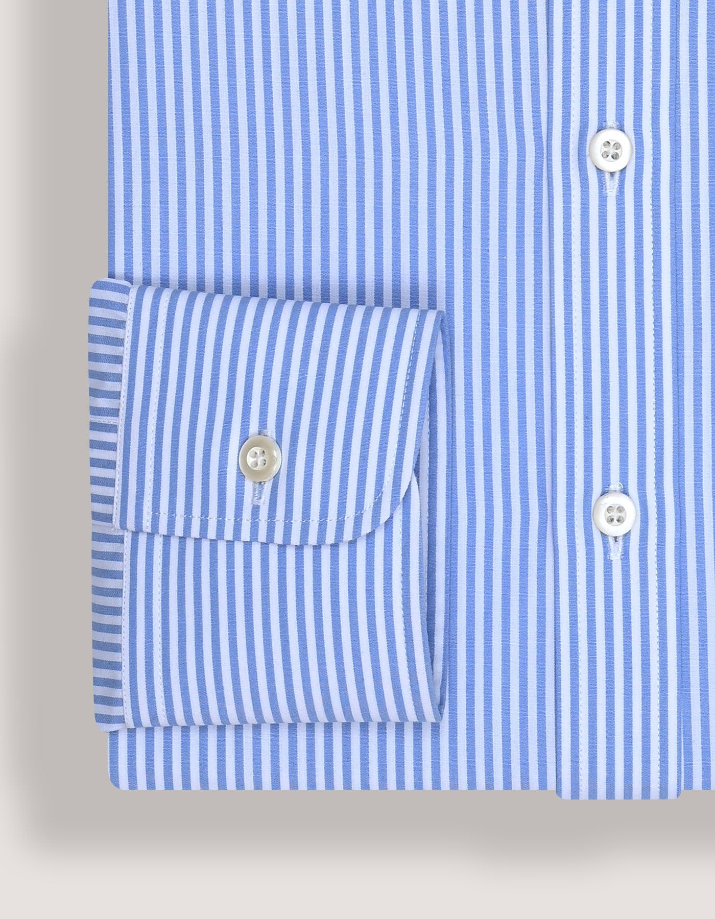 Sky Blue Vertical Striped Formal Shirt