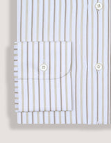 Striped Twill Dress Shirt – Fawn