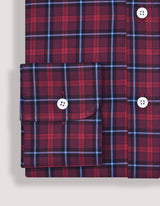 Checkered Dress Shirt – Maroon