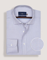 Light Brown Checkered Dress Shirt