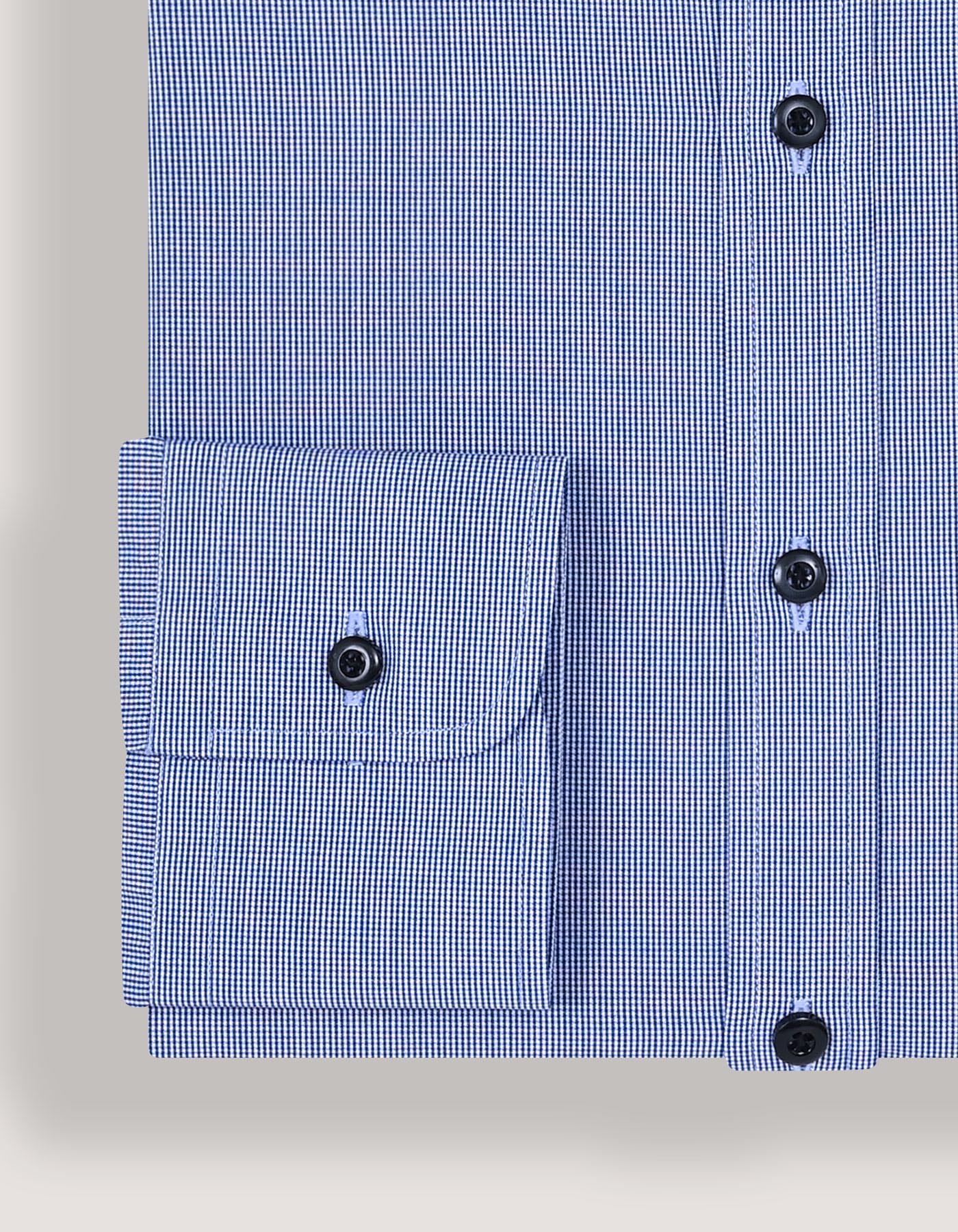 Royal Blue Check Pattern Shirt