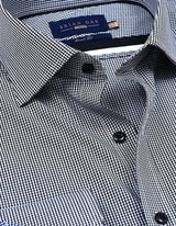 Black Mini Check Shirt
