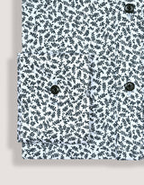 Easy Care Patterned Shirt - White