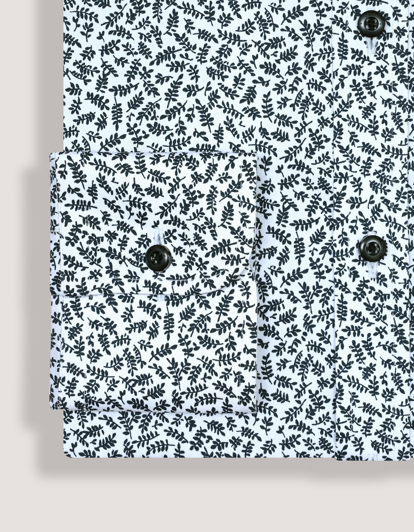 Easy Care Patterned Shirt - White