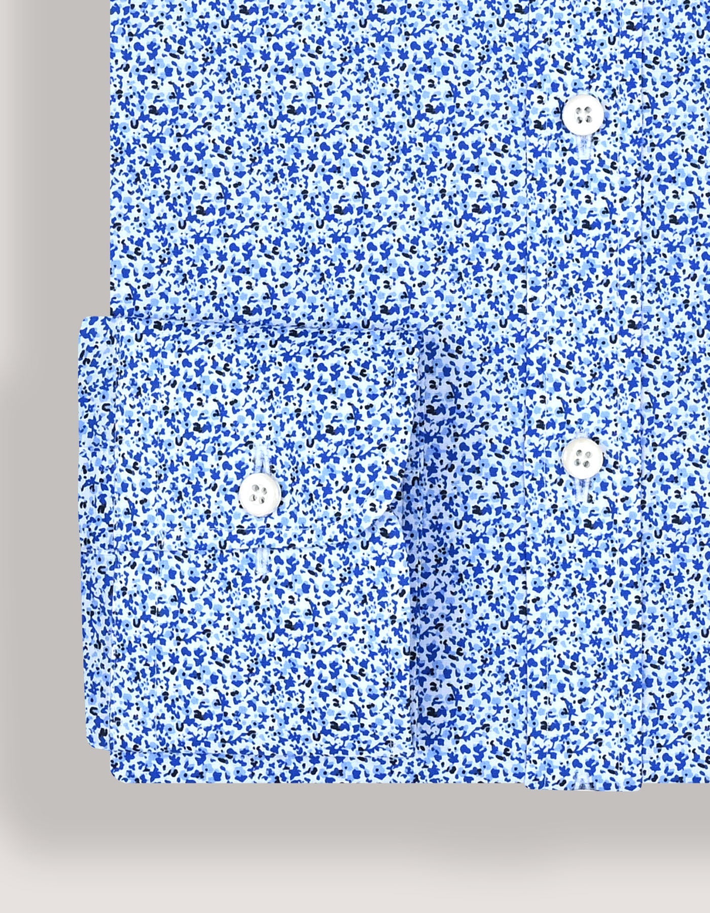Blue Speckle Print Dress Shirt