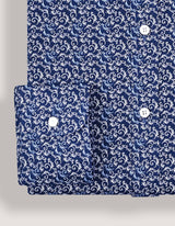 Navy Swirl Print Shirt