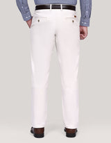Flat Front Smart Fit Chinos – Cream