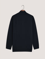 Black Fleece Zippered Jacket