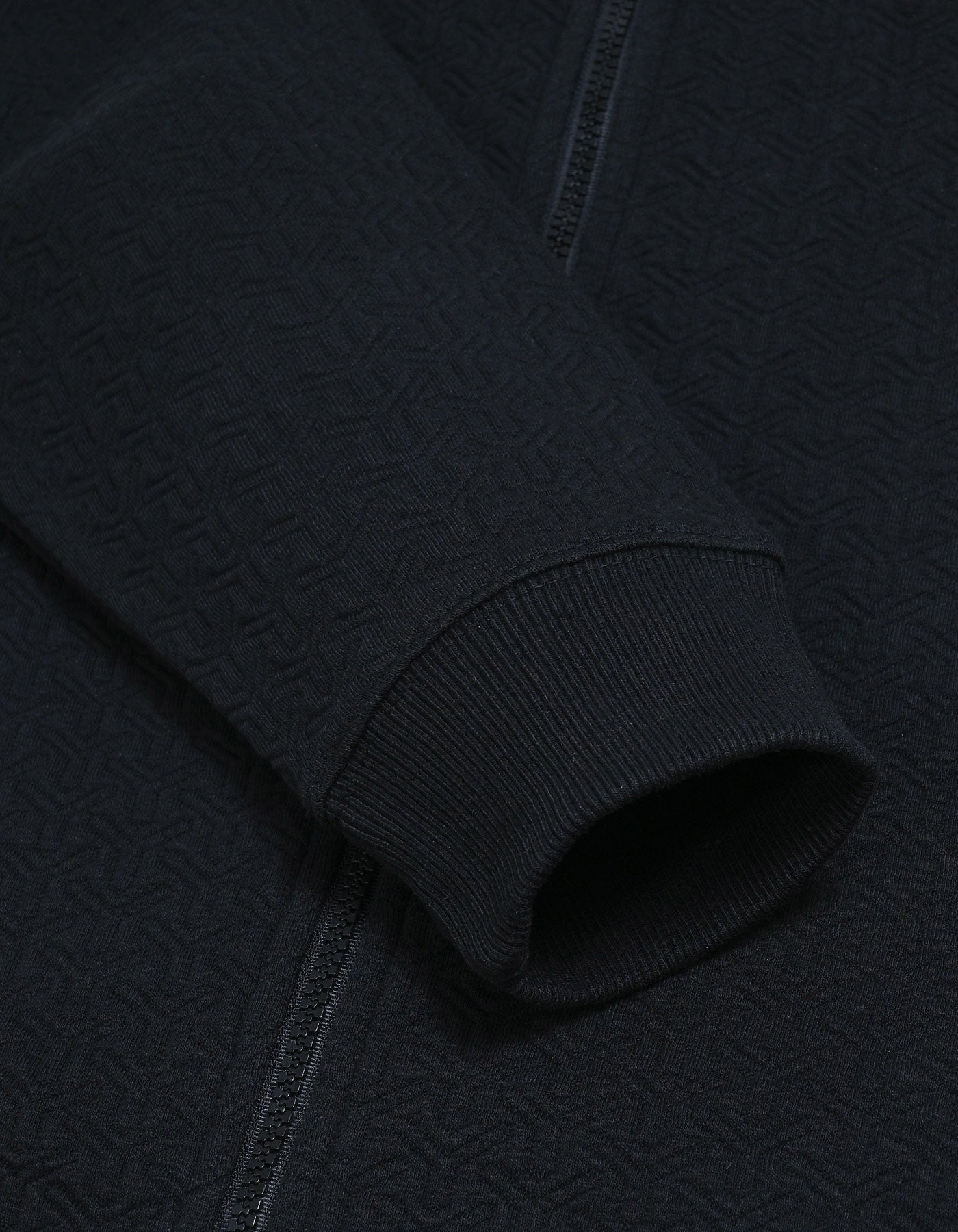 Black Fleece Zippered Jacket