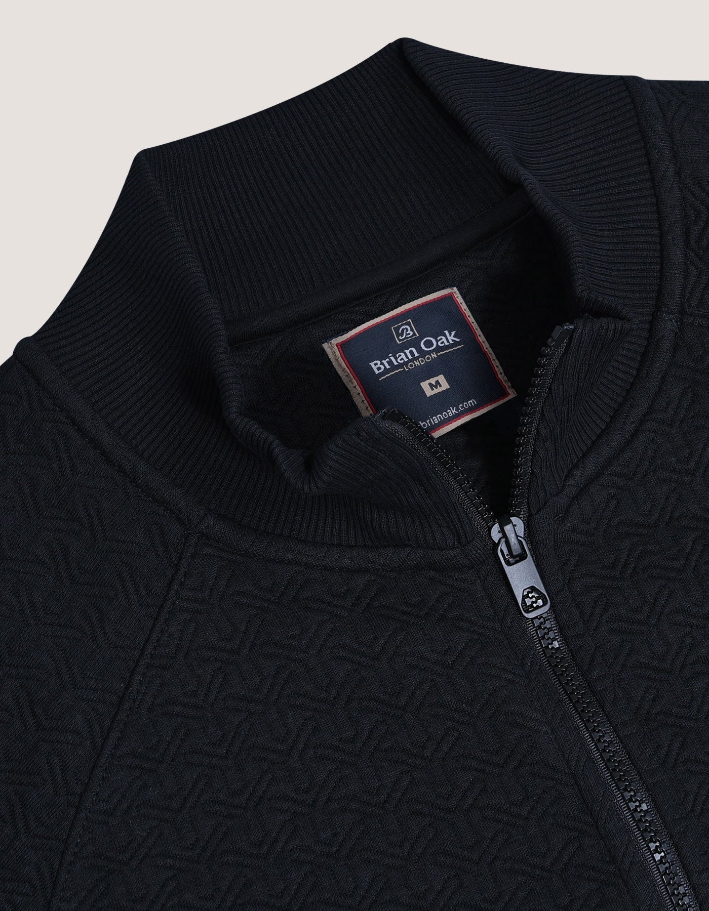 Black Fleece Zippered Jacket