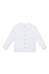 Claudine Linen Blouse  - White